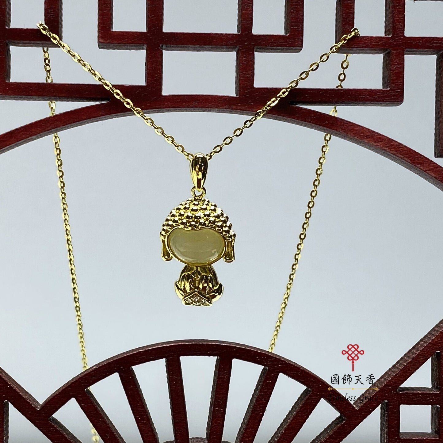 TimelessGrace buddha jade pendant