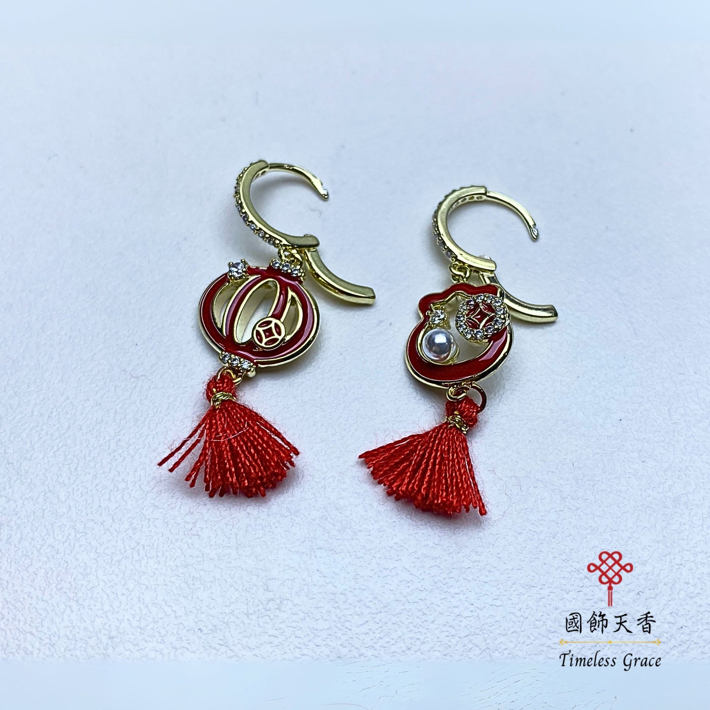 TimelessGrace red earring