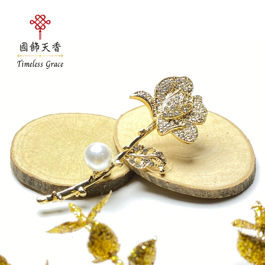 星輝玫瑰 (胸針)